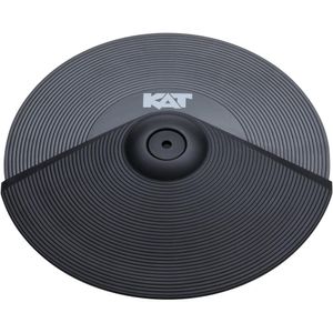 KAT Platillo Crash de 12" para Kit de Batería Electrónica KT-200 - Pad con Respuesta de Choke y Dobl