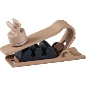 Shure Dual-Mic Tie Clip For Dl4 Duraplex Lavalier Microphones (Cocoa, 3-Pack)