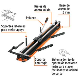 Cortadora de Porcelanato mayólica cerámica 102cm Truper Expert