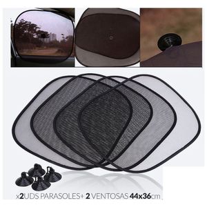 Tapasol pack x2 cortina universal para coche ventana 44x38 cm