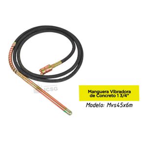 Manguera para vibradora de Concreto 1 3/4" X 6metros