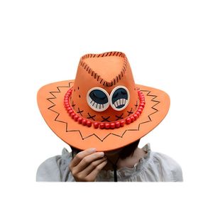 Sombrero de Vaquero Cosplay Anime One Piece Generico