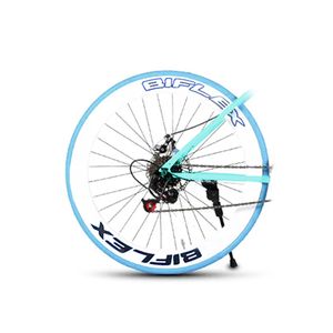 Bicicleta con Cambios Shimano Celeste - Marca Biflex