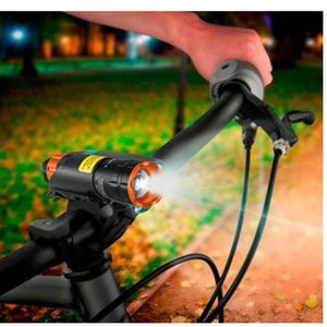 Inflador 60 PSI, Linterna bicicleta, Tomatodo, kit ciclista Truper