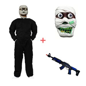 Disfraz Completo Ojos Saltarin Led Halloween Talla S