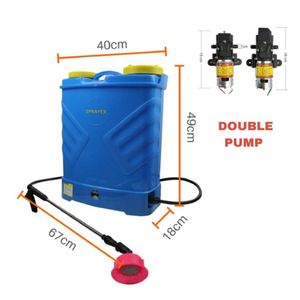 Mochila Fumigadora a Bateria lithyum a doble bomba