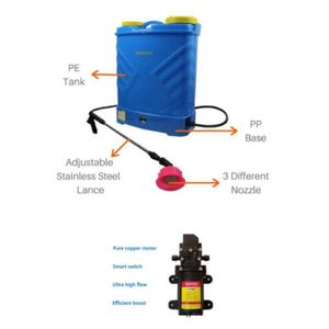 Mochila Fumigadora a Bateria lithyum a doble bomba