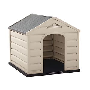 Casa Para Perro Pequeña Techo Gris Rimax