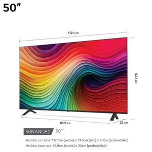 Televisor LG 50" NanoCell UHD 4K Smart 50NANO80TSA