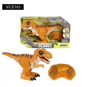 Juguete Dinosaurio con Control Remoto con Luces y Sonido