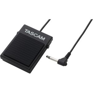 TASCAM RC-1F Pedal de Pie Momentáneo Sin Bloqueo con Cable de 6', Polarity Intercambiable y Conector