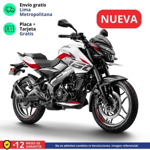 Moto Bajaj Pulsar NS 160 UG Blanco/Rojo