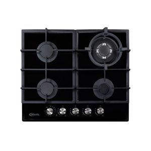 Cocina Empotrable Aosta 60 Pro 4 hornillas Negro