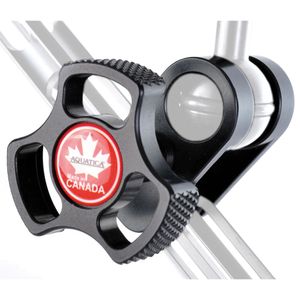 Abrazadera de Bola Lateral Aquatica Delta 3 para Brazo de 1" - Montaje de Luz, Aluminio Anodizado Du