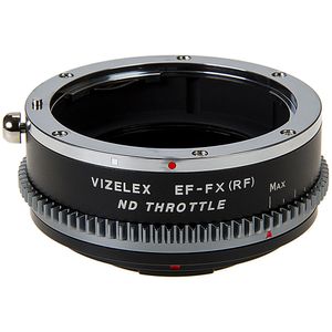 Adaptador de Montura FotodioX Vizelex Cine ND Throttle para Lentes Canon EF/EF-S a Cámara FUJIFILM X