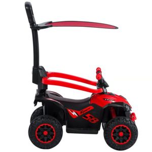 Cuatrimoto Musical con Luces y Sombrilla ROJO EB357