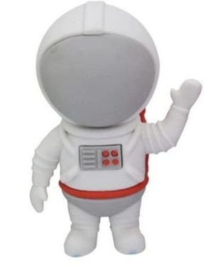 Borrador de lápices modelo Astronauta Blanco