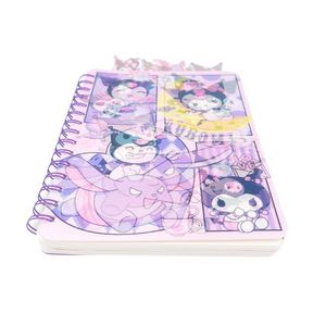 Cuaderno 3D Animado de Gatita y Amigos Morado