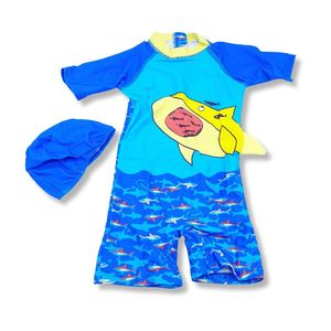 Ropa de Baño para Niño UV Tiburon Gordito Amarillo