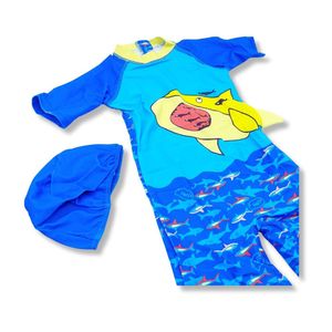 Ropa de Baño para Niño UV Tiburon Gordito Amarillo