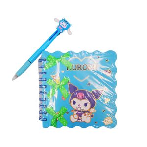 Pack Libreta + Lapicero de Gatito kawaii Celeste