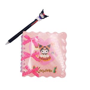 Pack Libreta + Lapicero de Gatito kawaii Rosado - Negro
