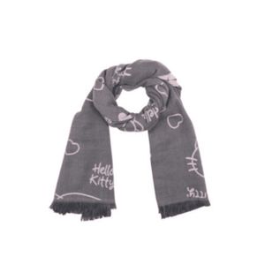 Bufanda de gatita kawaii Color Gris
