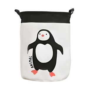 Cesto De Ropa Para Dormitorio Lavandería Diseño De Animales Pingüino  648PG02