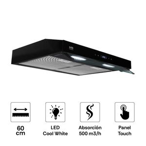Campana Sole Slim Black TURE18CO - 60cm