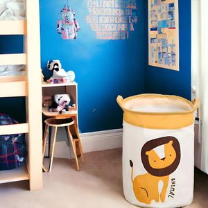 Cesto De Ropa Para Dormitorio Lavandería Diseño De Animales León  649LN02