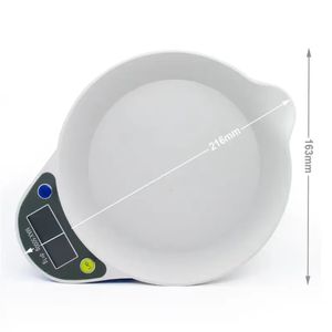 Balanza Digital Gramera Multifucional 5kg Tipo Tazón Bowl para Cocina
