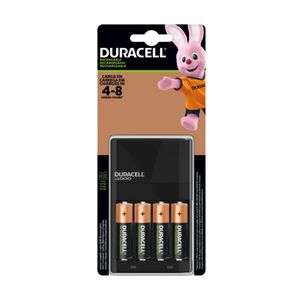 Kit Pilas Recargables 2500 mAh +Cargador + 4 pilas recargables AAA (N)