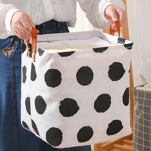 Cesto de Ropa, Juguetes Multiuso Modelo Cuadrado 33 x 33 Circulos  565CR02