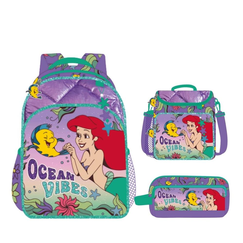 Pack Escolar Mochila Nido Premium Disney Ariel La Sirenita - Real Plaza