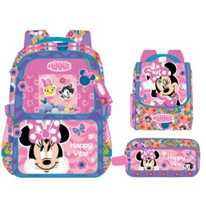 Pack Escolar Mochila Oficio Premium Disney Minnie Mouse Coqueta