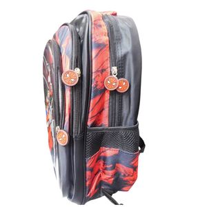 Mochila Escolar con Relieve 3D y Luces Led Negro