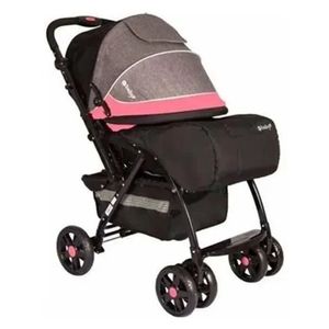 Coche de Paseo Braviar con Porta bebe Rosado
