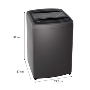 Lavadora LG 19 Kg Turbo Drum Smart Carga Superior WT19BVTB Negra