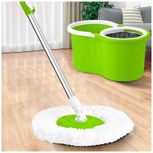 Trapeador con Escurridor Giratorio Automático 2 Mopas Verde 88S