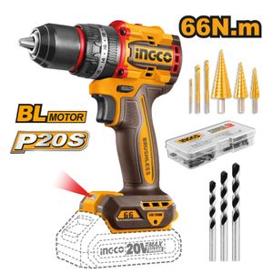 Kit 3 Herramientas Ingco Percutor 20V 66NM + Sierra Circular 20V 5 1/2'' + Lijadora 20V COSLI241193