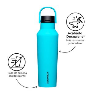 Botella Corkcicle Acero Inoxidable 20 Oz Capri Turquesa