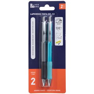 Lapiceros Tinta Gel Office CLASS&WORK x2un