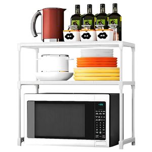Estante Organizador de Microondas Multiusos de 3 Niveles Blanco