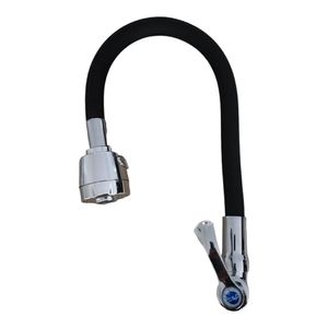 Grifo de pared agua fría individual Manguera flexible NEGRO