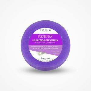 Acondicionador  Sólido Faria Naturals Purple Morado Matizador