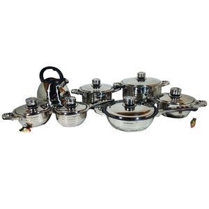 Set de Ollas SUPREMA SU-W013-14PCS Acero Inoxidable Garantizado