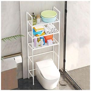 Estante Organizador Multiusos para Lavadora Baño de 3 Niveles 155x47x25cm Blanco