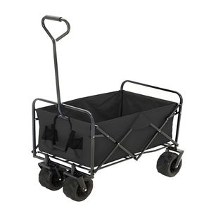 Carro de Carga Plegable Multiusos con Guiador Chic Negro