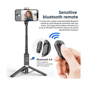 Palo Selfie Stick Premium Negro con bluetooth XO-SS14