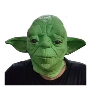 Mascara de Latéx Baby Yoda Cosplay con Accesorio